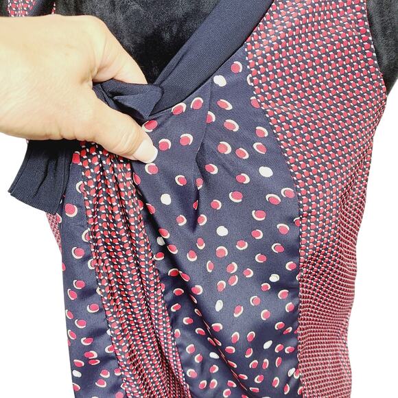 Ellen Tracy Size 4 Multi-Color Sleeveless Bow Blouse PRE-OWNED - Picture 5 of 10